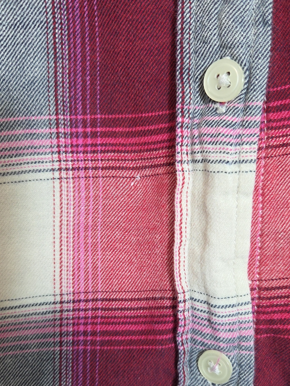 GAP 100% Cotton Boyfriend Fit Pink Flannel Shirt Size S - Picture 4 of 9